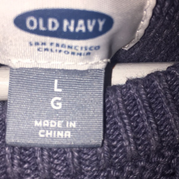 Old navy  gray/blue sweater and cranberry shirt both large - Picture 3 of 7